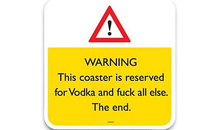 THIS COASTER IS RESERVED FOR VODKA